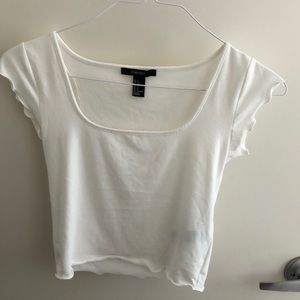 White short sleeve Forever 21 shirt